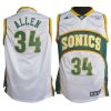 ray allen white green throwback jersey